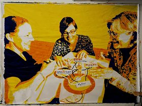 Die Kulturelle Bildung und Teilhabe als Wandbild. Foto: Kunstschule Oldenburg