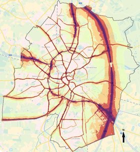 Dekorationsgraphik zur Lärmkartierung 2022. Foto: Stadt Oldenburg