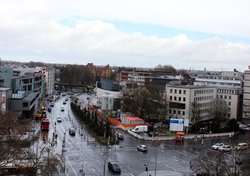 Kreuzungsbereich Am Stadtmuseum und Baustelle Horst-Janssen-Museum Nördliche Innenstadt. Foto: Stadt Oldenburg