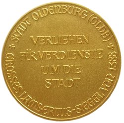 Rückseite des Lambertussiegels. Foto: Stadt Oldenburg Rückseite des Lambertussiegels. Foto: Stadt Oldenburg