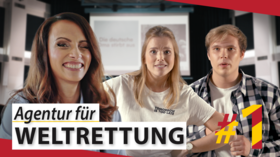 Foto drei Hauptdarsteller Agentur für Weltrettung. Foto: Tremoniamedia GmbH