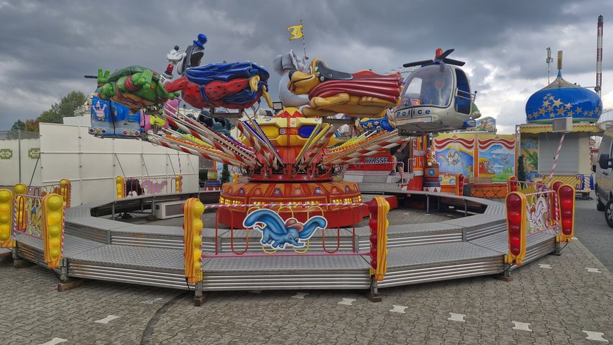 Der Aufbau von einem Kinderkarussell am 24. September 2024. Foto: Stadt Oldenburg