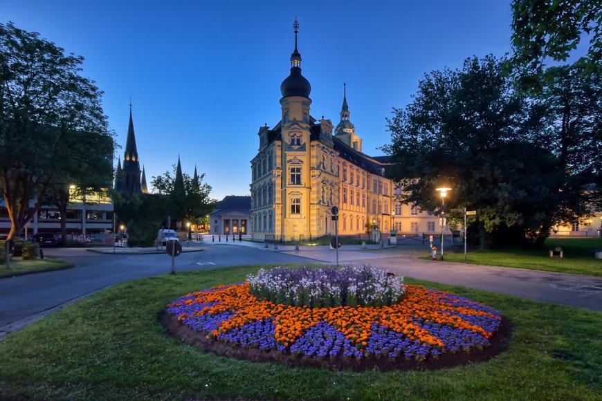 Hans-Jürgen Zietz Kunstvoll gestaltete Blumenbeete in der Innenstadt von Oldenburg. Foto: Hans-Jürgen Zietz