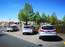 Carsharing Station eines Anbieters beim ZOB, Willy-Brand-Platz. Foto: Stadt Oldenburg