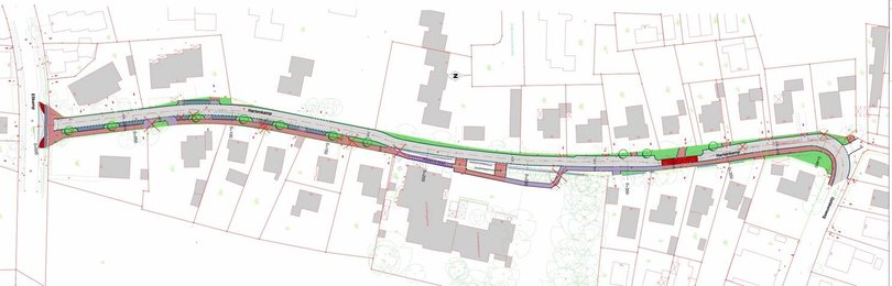 Ausbau Hartenkamp. Plan: Stadt Oldenburg