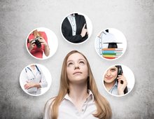 Student thining about her career. Picture: denisismagilov/Fotolia.com