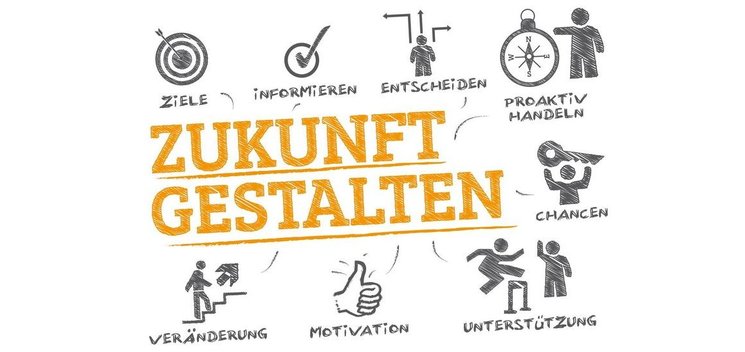 Schaubild Zukunft gestalten. Foto: Trueffelpix/Fotolia.de