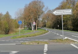 Einfahrt von der Holler Landstraße zum Wertstoffhof. Foto: Stadt Oldenburg