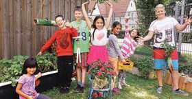 Kinder beim „Stadtteilforscher“-Projekt in Ohmstede. Foto: Spielefant