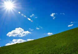 Grüne Wiese und Sonne. Foto: Rainer Sturm/Pixelio.de Grüne Wiese und Sonne. Foto: Rainer Sturm/Pixelio.de