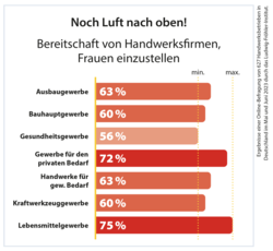 Ergebnisse einer Online-Befragung von 627 Handwerksbetrieben in Deutschland im Mai und Juni 2023. Quelle: Ludwig-Fröhler-Institut