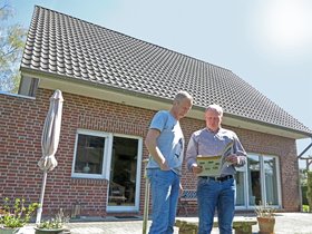 Solarberatung am Objekt. Foto: Stadt Oldenburg