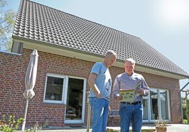 Solarberatung am Objekt. Foto: Stadt Oldenburg