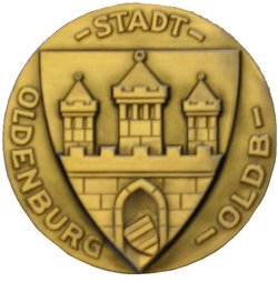 Die Bronzene Stadtmedaille. Foto: Stadt Oldenburg Die Bronzene Stadtmedaille. Foto: Stadt Oldenburg