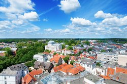 Blick auf Teile der Innenstadt und das Theater. Foto: Stadt Oldenburg