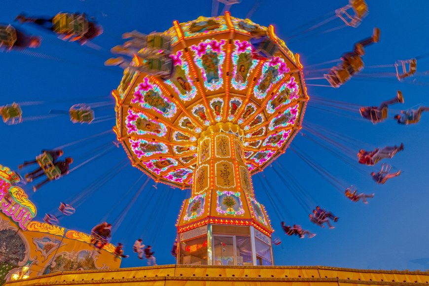 Sascha Stüber Der Wellenflug auf dem Kramermarkt 2024. Foto: Sascha Stüber