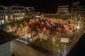 Blick auf den Weihnachtszauber von oben. Foto: Sascha Stüber