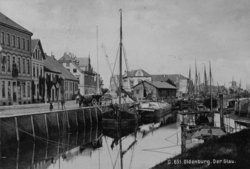 Der Oldenburger Stau um 1900. Quelle: Stadtmuseum