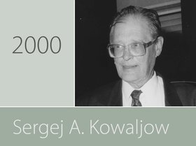 Preisträger Dr. Sergej A. Kowaljow. Foto: Ilse Rosemeyer. Preisträger Dr. Sergej A. Kowaljow. Foto: Ilse Rosemeyer.