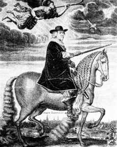 Kupferstich, Graf Anton Günter auf seinem Pferd Kranich. Quelle: Stadtmuseum Oldenburg Kupferstich, Graf Anton Günter auf seinem Pferd Kranich. Quelle: Stadtmuseum Oldenburg