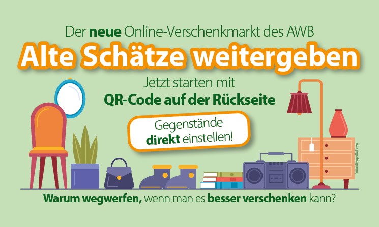 Werbung für den Verschenkmarkt. Foto:Designed by Freepik